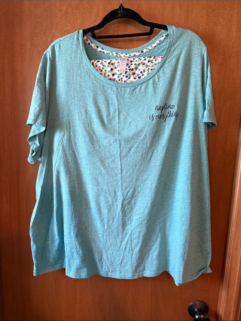 Teal 'Naptime is Everything' Short Sleeve Top and Shorts PJ Set